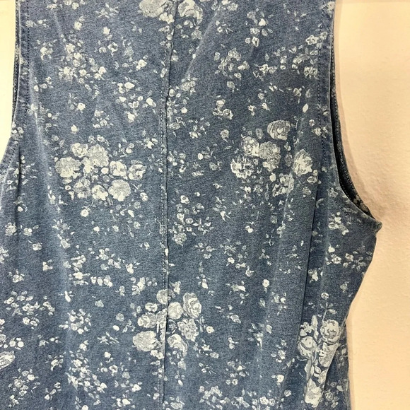 🆕 Splendid Blue Floral Tank Top - Picture 11 of 11